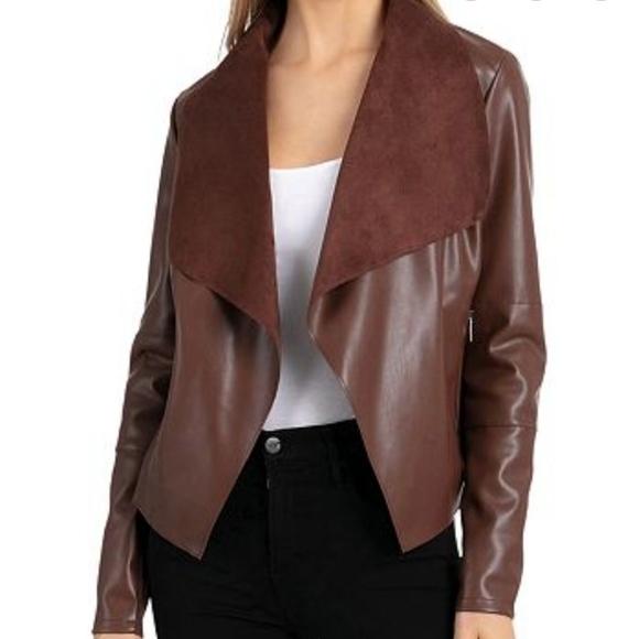 Bagatelle Faux Leather and Suede Jacket - Picture 8 of 8